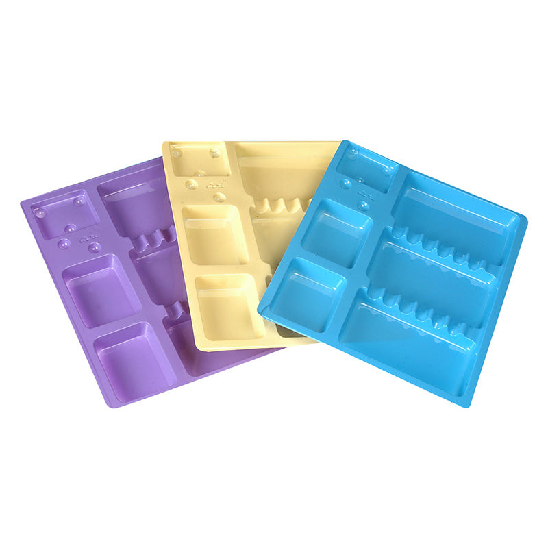 Capri disposable mini kidney tray setup tray with white plastic design for medical or laboratory use