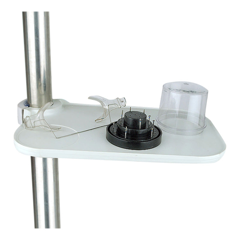 Capri utility setup tray in a neutral color, kidney-shaped design for medical or industrial use, durable and practical.