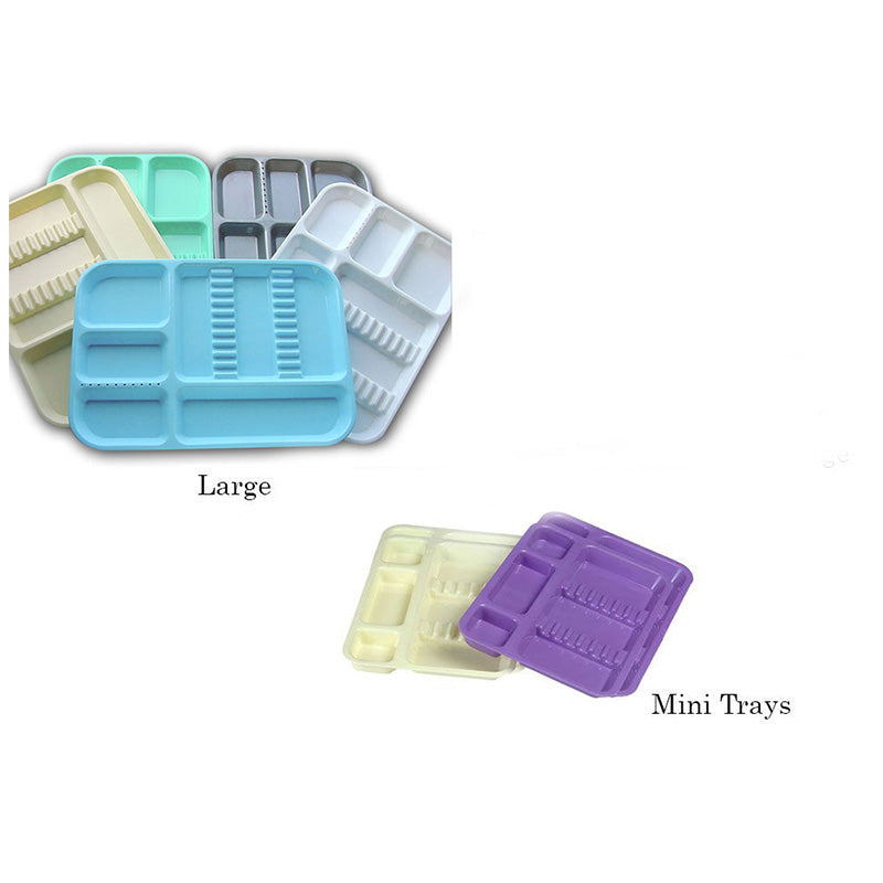 Large Capri setup tray, kidney-shaped tray with smooth edges, ideal for medical or laboratory use.