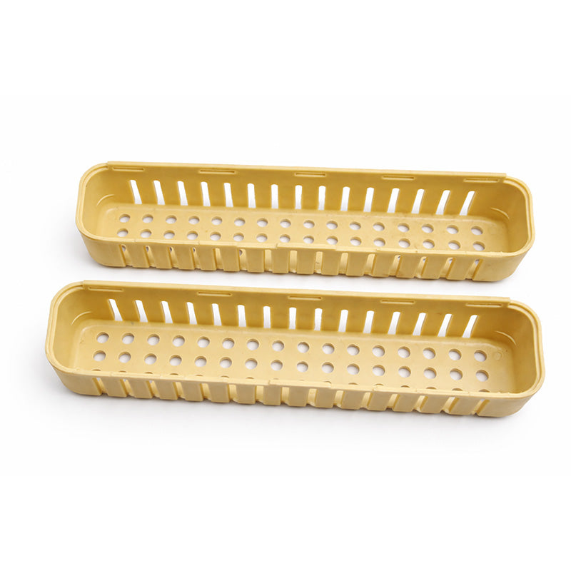 Capri sterilization cassates for medical instruments, rectangular sterilization pouches with secure sealing, in a sterile packaging.