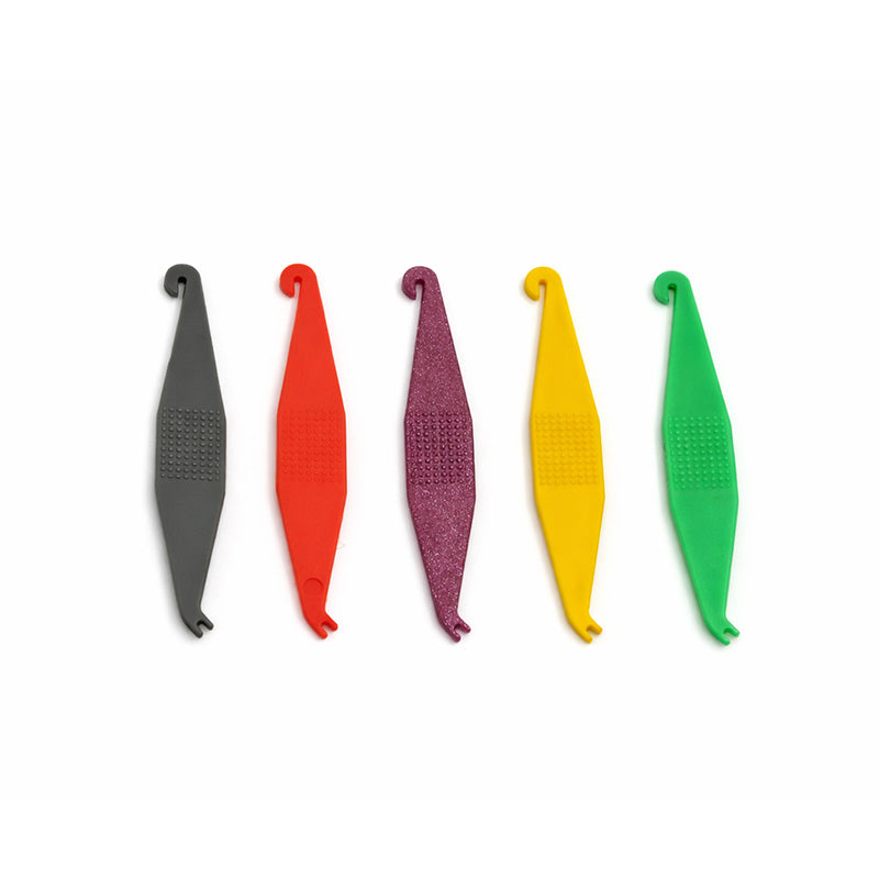 Captain Orthodontics Captain Elastic Placer accessory pack with 10 elastomeric elastic placers for orthodontic use.
