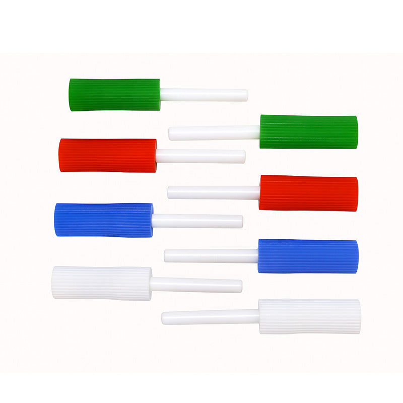 Assorted Captain Chewies for Aligner, orthodontic thermoforming accessory, showing 10 pairs of soft chewable material from Captain Orthodontics.