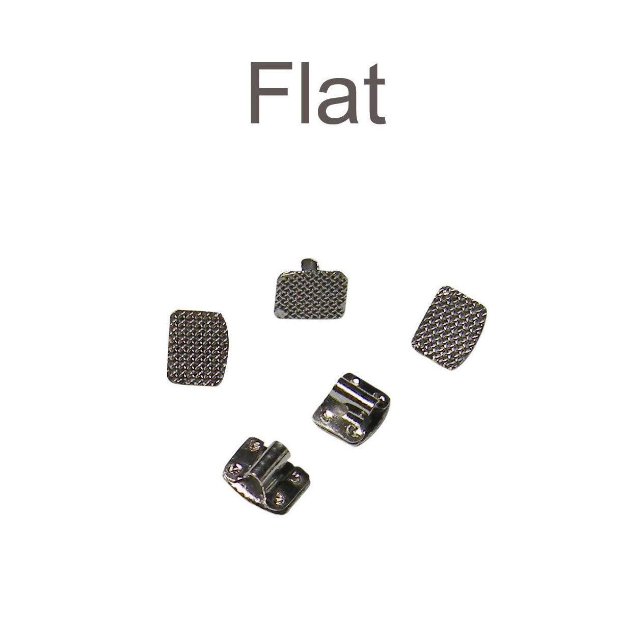 Set of 50 Captain Beggs Bondable Brackets by Captain Orthodontics, curved Begg accessories for orthodontic treatment.