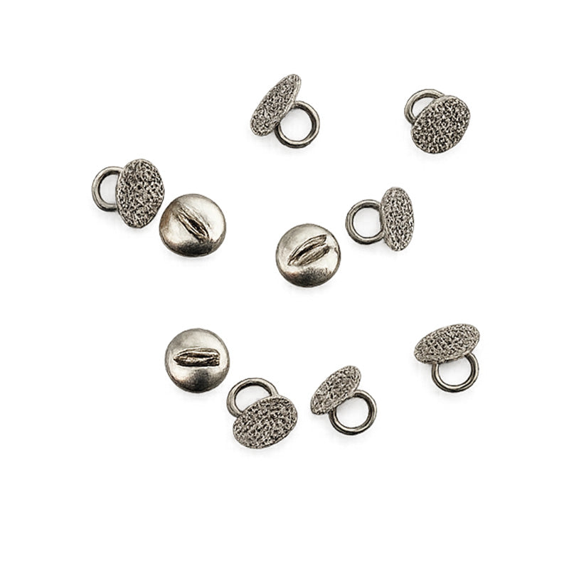 Captain Orthodontics Bondable Buttons with Eyelets for orthodontic bonding applications, shown on a white background.