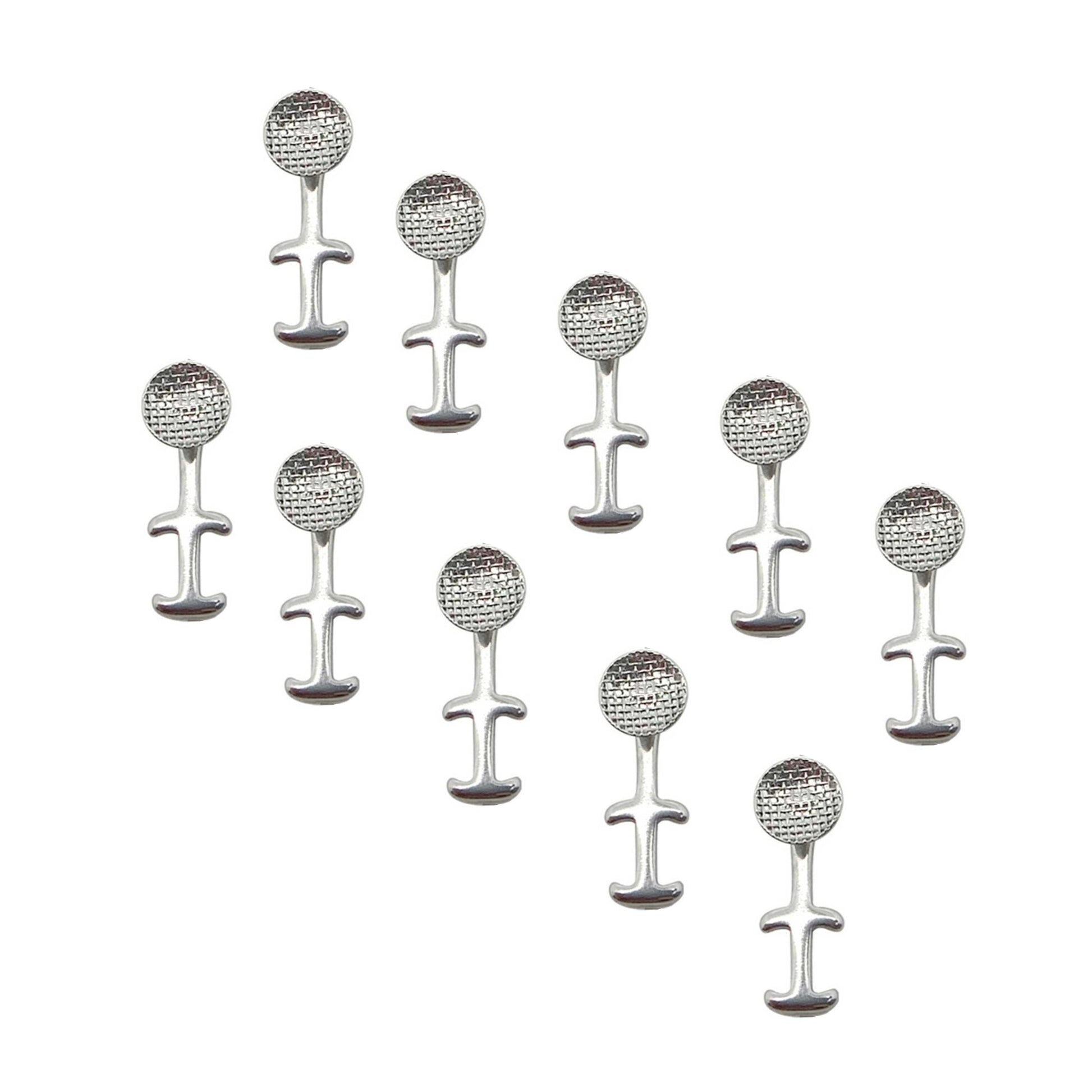 Captain Orthodontics Captain Multi Hook Bondable Button, dental orthodontic bondable button for braces, close-up view.