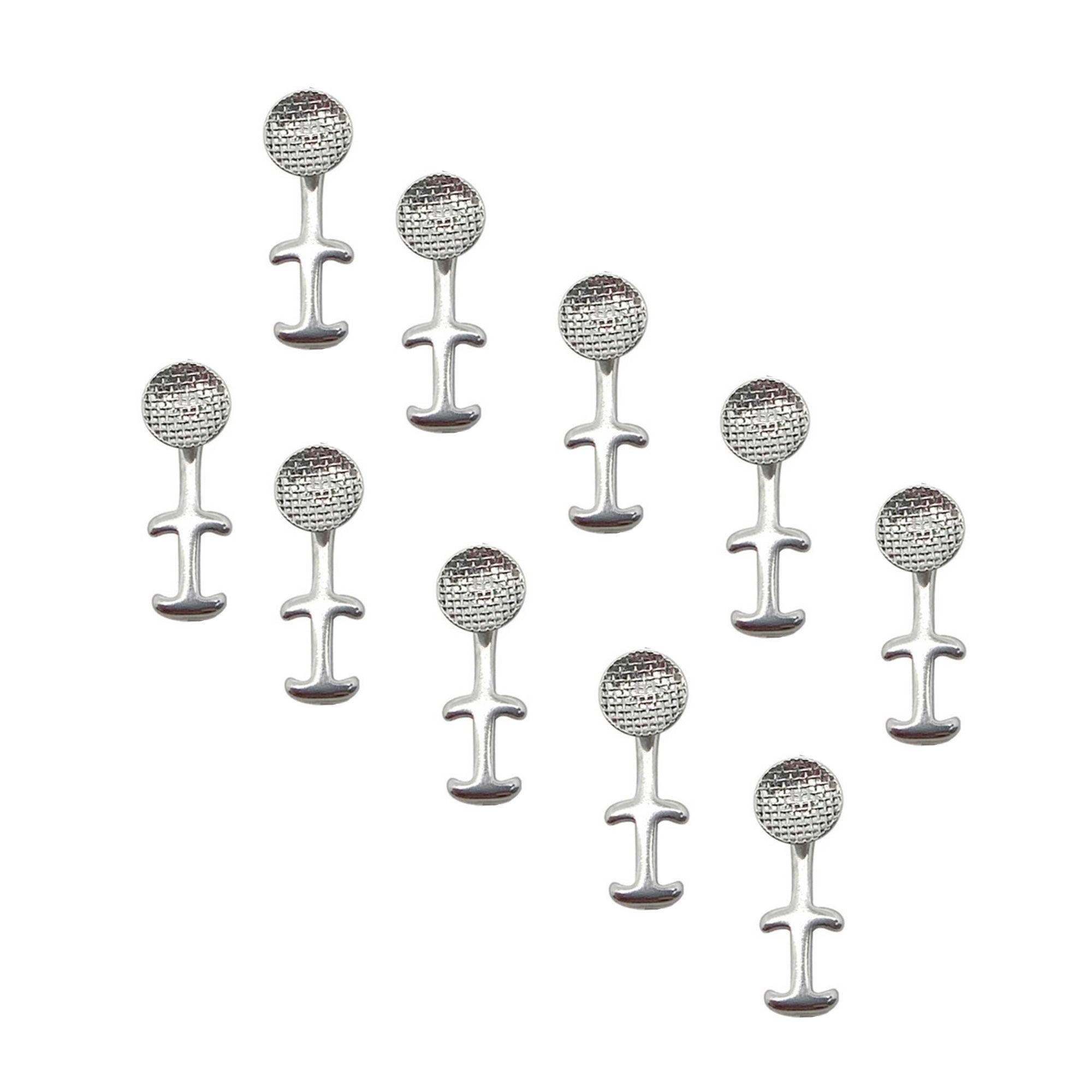Captain Orthodontics Captain Multi Hook Bondable Button, dental orthodontic bondable button for braces, close-up view.
