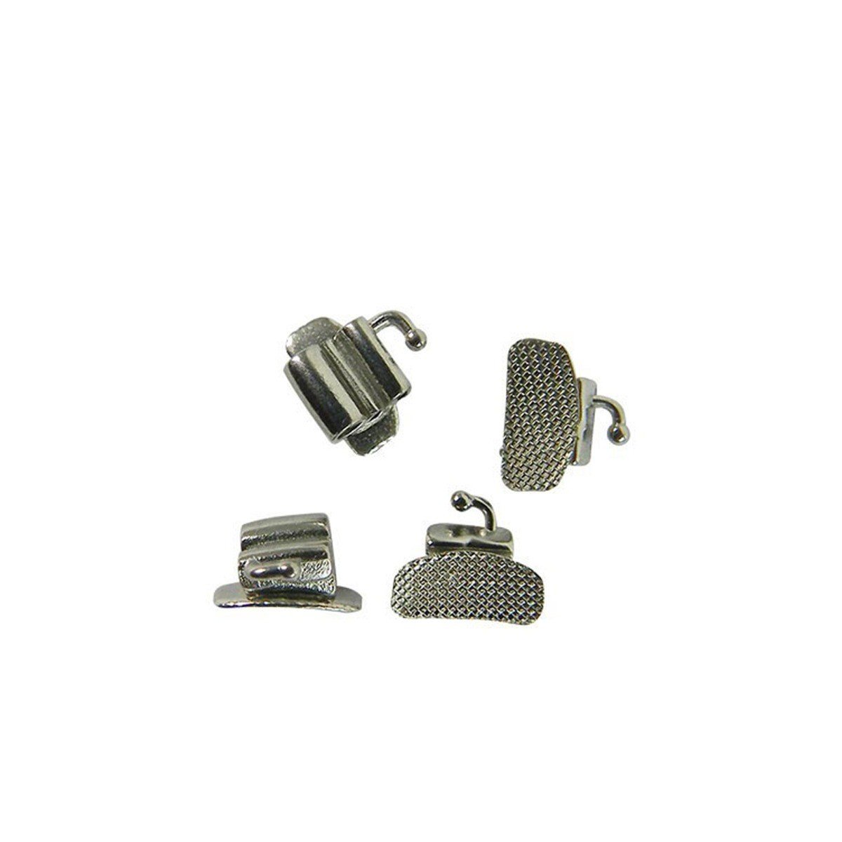 Captain Orthodontics Bondable MBT/Roth .018 tubes on first molar, right side, 5-piece set for orthodontic treatment.