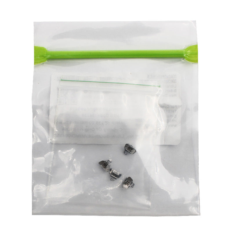 Captain Orthodontics Bondable MBT/Roth .022 tubes on first molar, right side, set of five for orthodontic bonding.