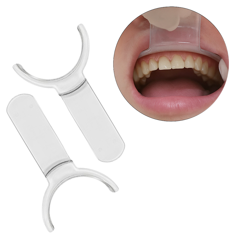 Clear Captain Gingival lip retractor for adults, used as cheek and tongue retractor in dental procedures, by Captain Orthodontics.