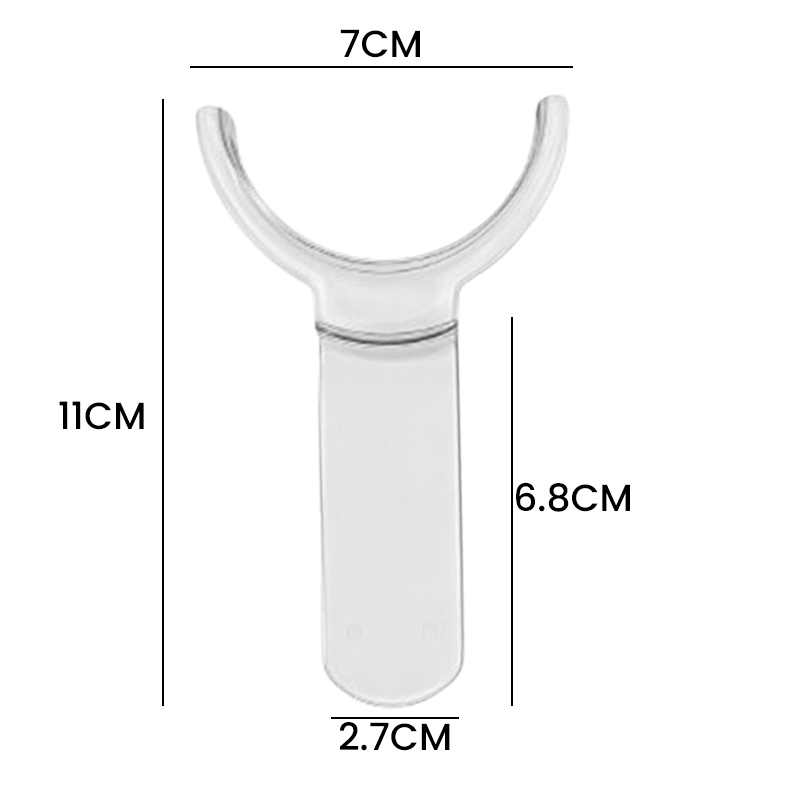 Clear Captain Gingival Lip Retractor for adults, designed for cheek and tongue retraction, made by Captain Orthodontics.