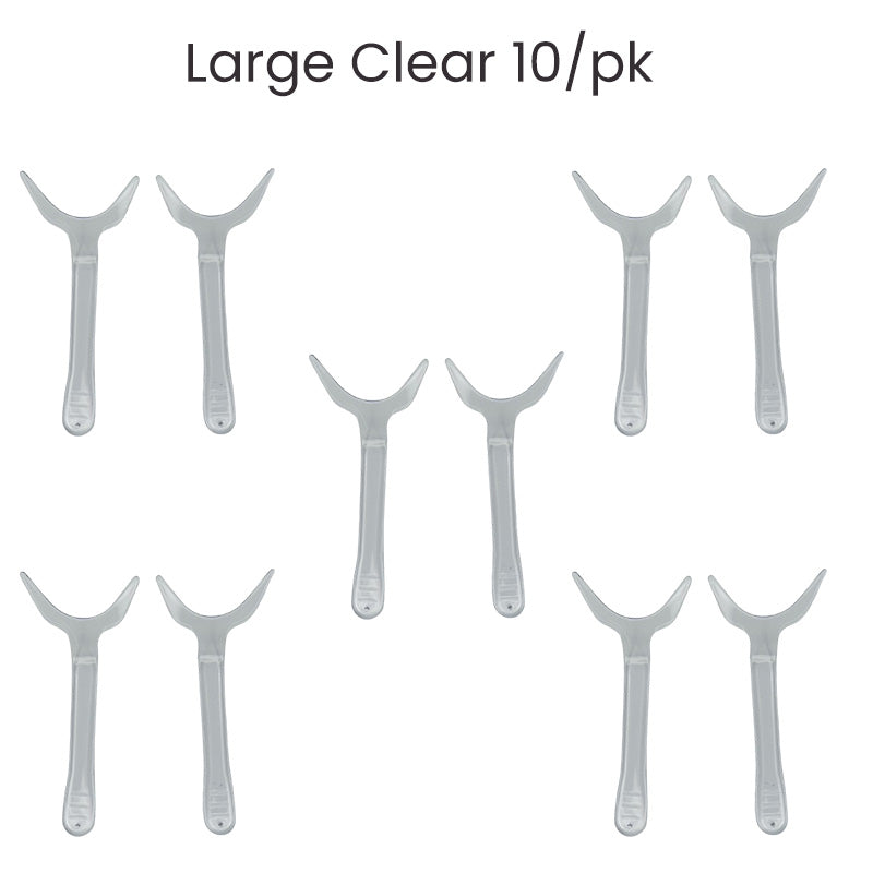 Large Captain EEZ Lip Retractors by Captain Orthodontics, blue cheek and tongue retractors for dental procedures.