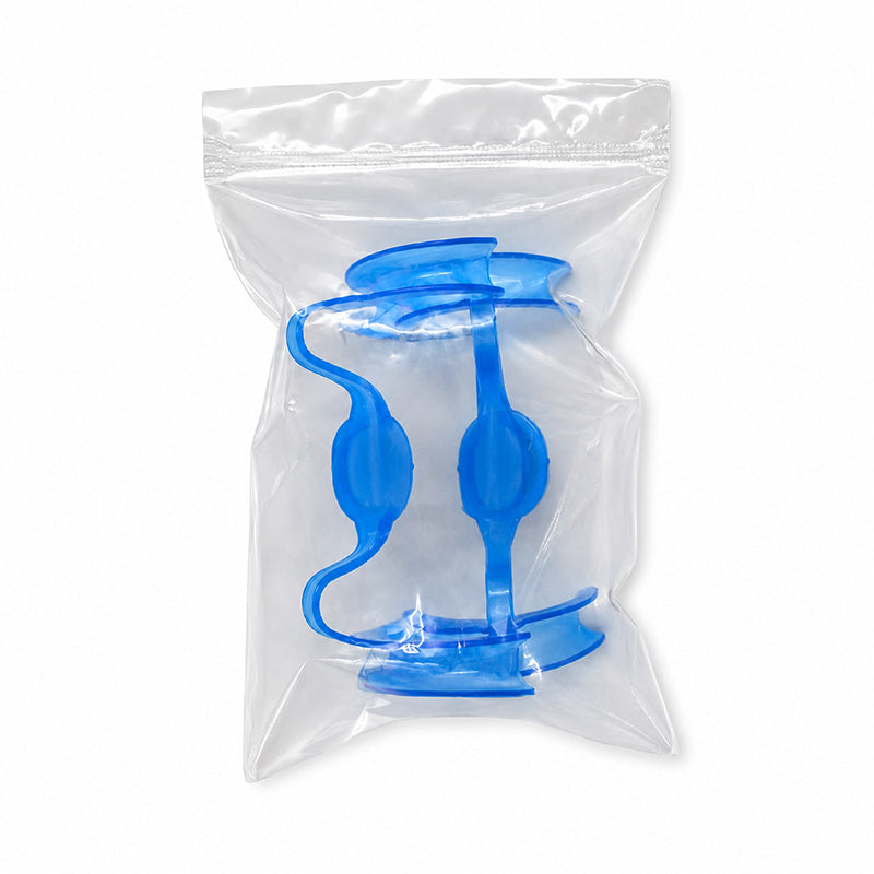 Small Captain Dental Cheek & Tongue Retractor with mirror, M-shape mouth opener, used for dental exams and orthodontic procedures.