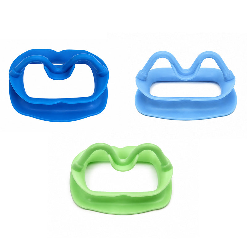 Captain Orthodontics soft silicone cheek and tongue retractor for teeth whitening, mouth opening, lip retraction, and tongue guarding.