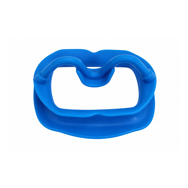 Captain Orthodontics soft silicone cheek and tongue retractor for teeth whitening, mouth opening, lip retraction, and tongue guarding.