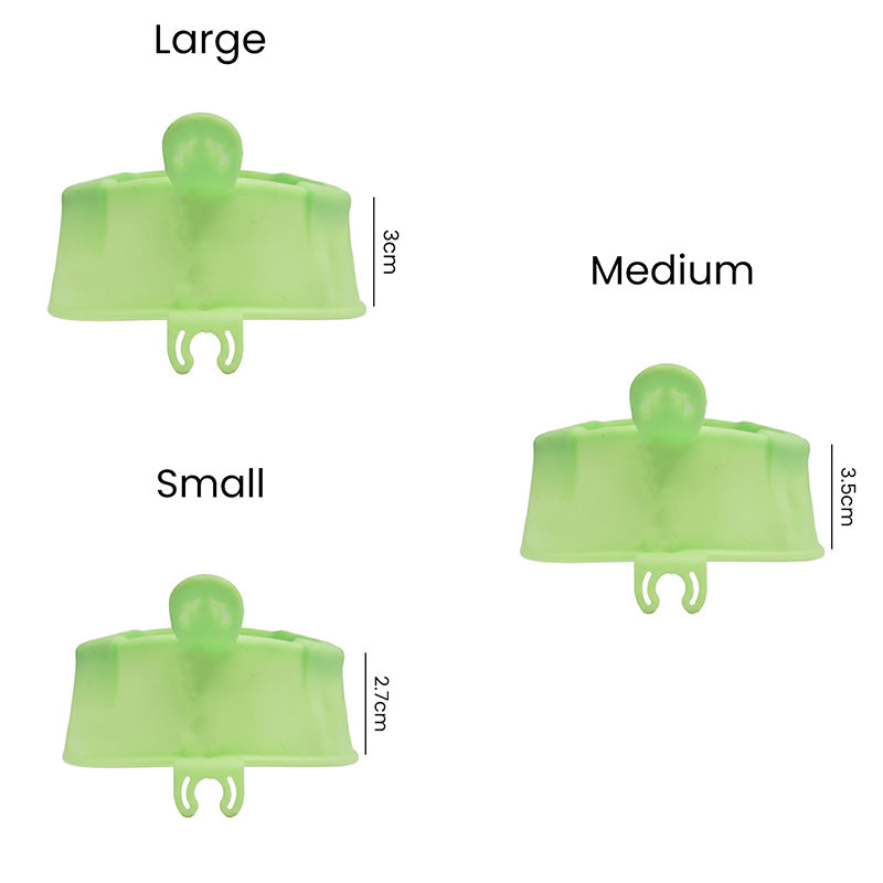 Captain Orthodontics Captain Soft Cheek & Lip Retractor, latex-free green cheek and tongue retractor for dental procedures.