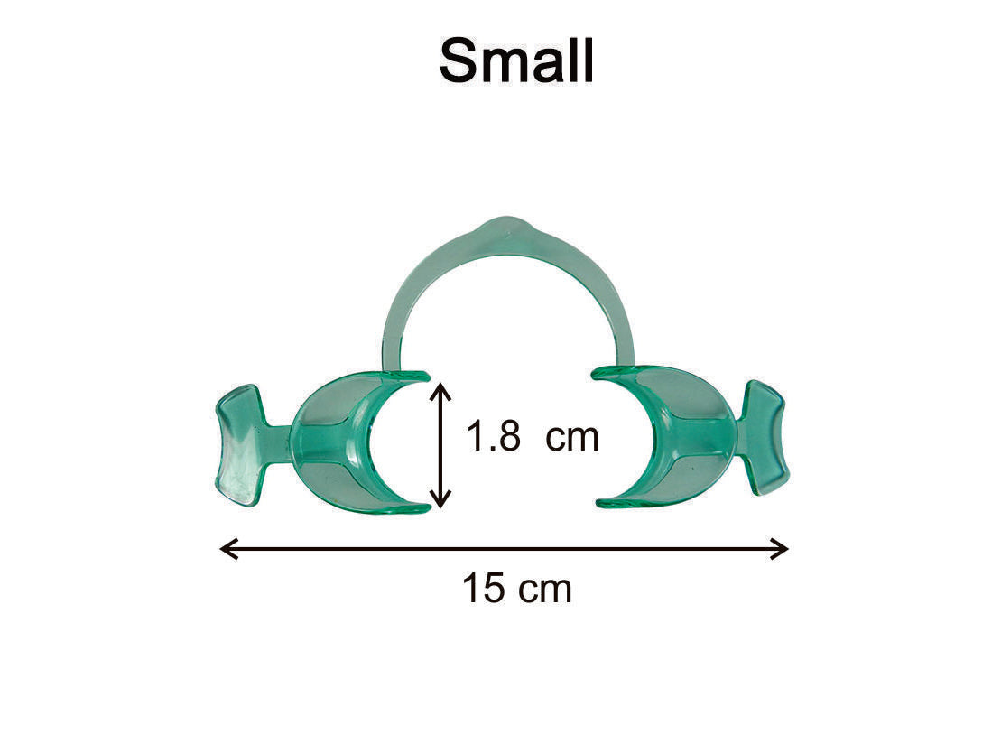 Captain Orthodontics Captain Flexi Premium cheek and tongue retractor with wing design, small size for dental procedures.