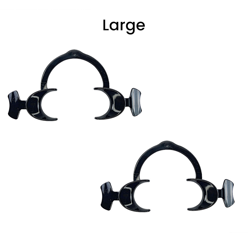Captain Orthodontics Captain Flexi Premium cheek and tongue retractor with wings, used for orthodontic procedures.