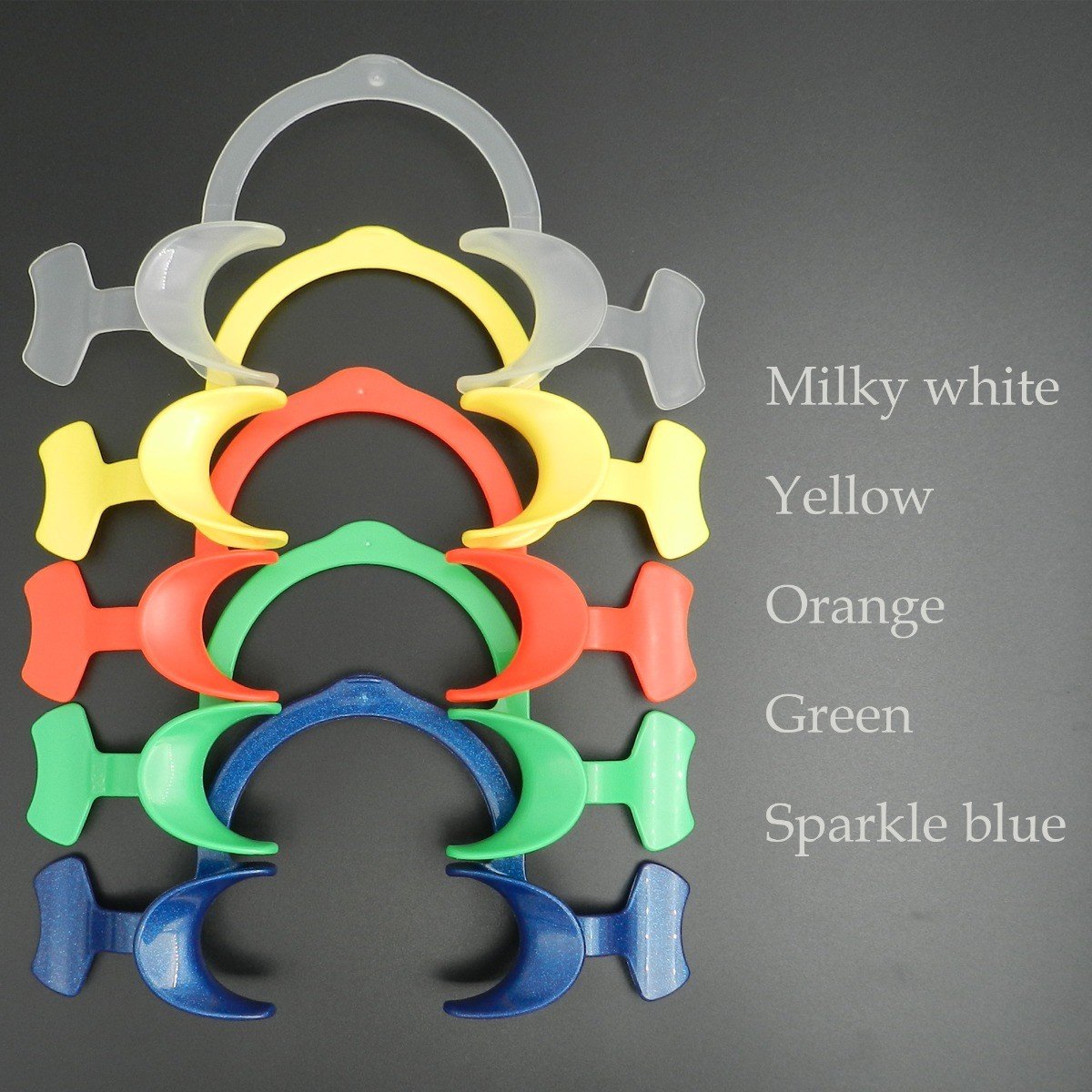 Captain Flexi Eco cheek and tongue retractor with wings, lightweight orthodontic tool by Captain Orthodontics, used for oral procedures.