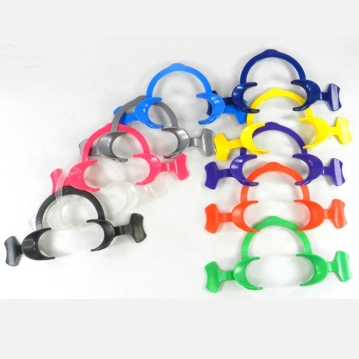Captain Orthodontics Captain Flexi Eco cheek and tongue retractor with wings, flexible dental instrument for orthodontic procedures.