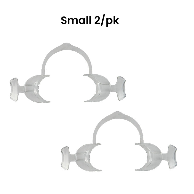 Captain Orthodontics Captain Flexi Eco cheek and tongue retractor with wings, small size, for orthodontic procedures.