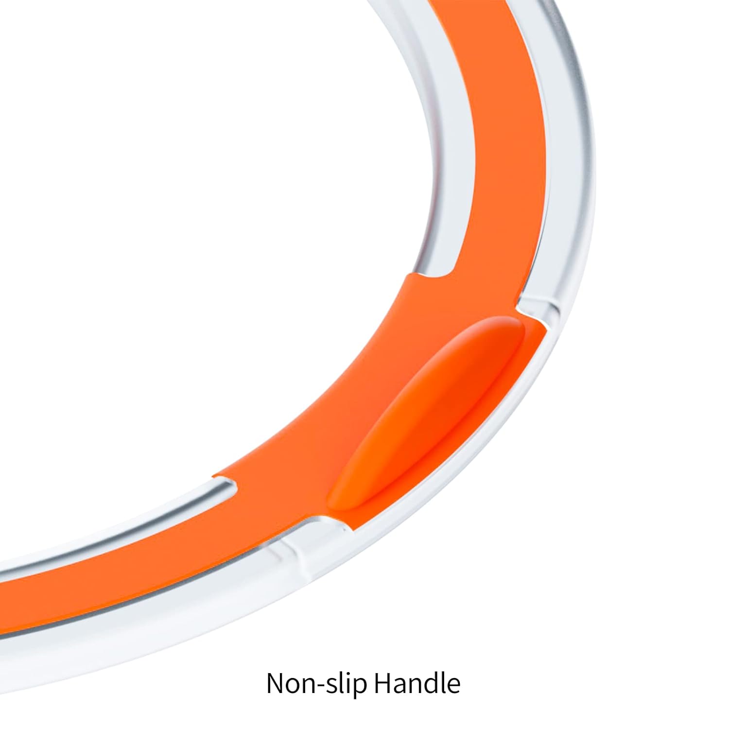 Captain Orthodontics silicone cheek retractor for cheek and tongue retraction, shown in a medium size with clear silicone material