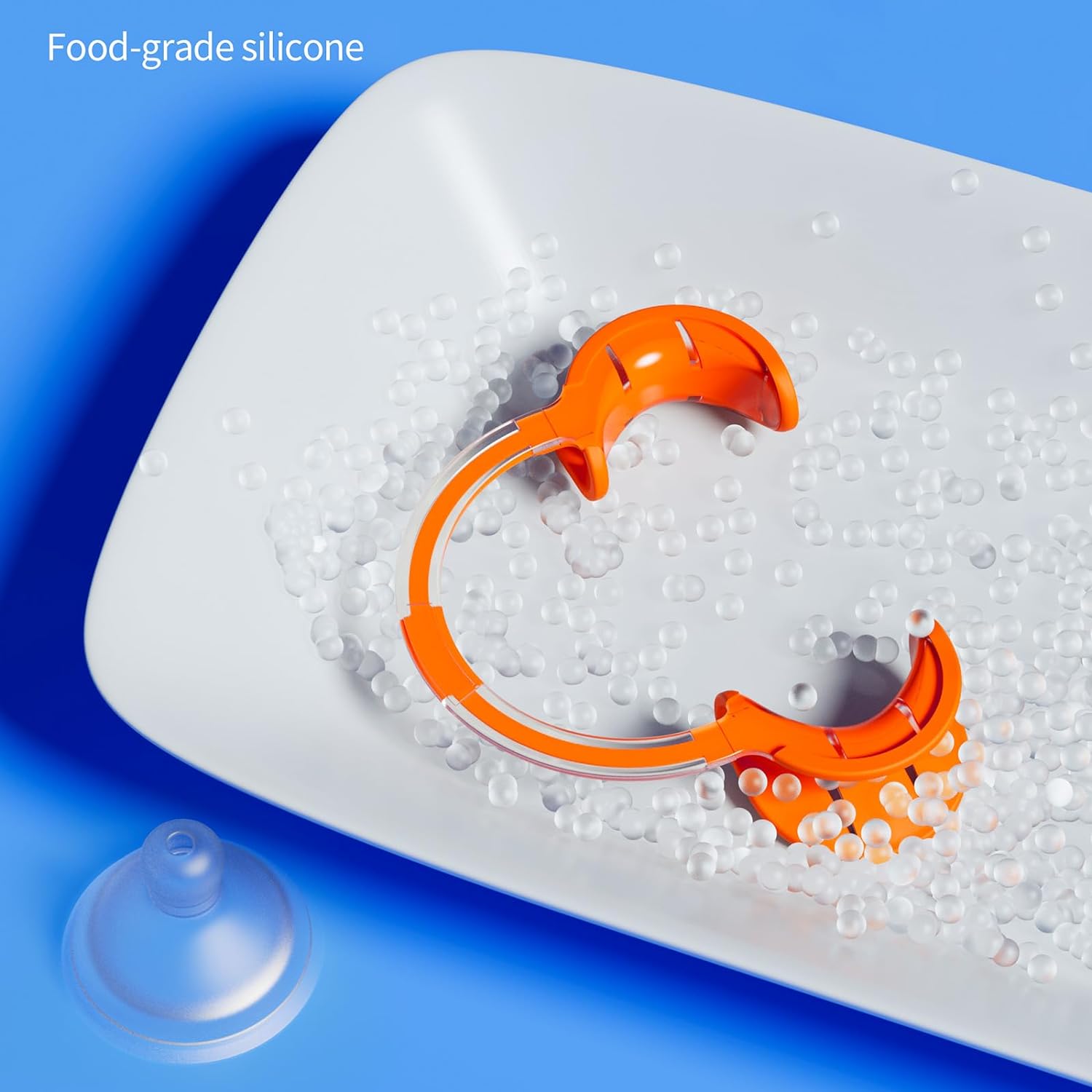 Captain Orthodontics silicone cheek and tongue retractor, flexible dental tools for oral examination and procedures.