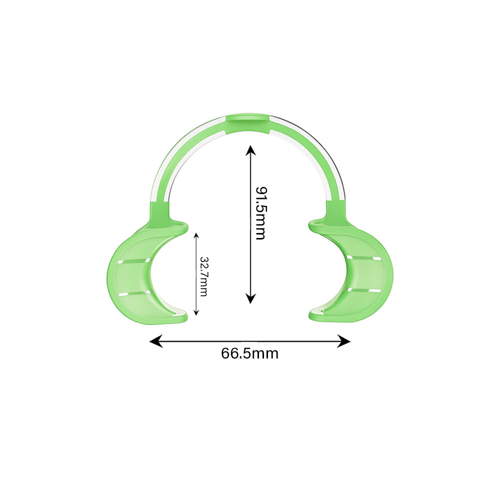 Captain Orthodontics silicone cheek and tongue retractor for orthodontic procedures, with soft, flexible design for patient comfort.