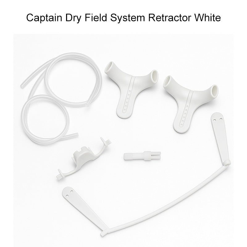 Captain Orthodontics Captain Dry Field System Cheek and Tongue Retractors for orthodontic procedures, small size, reusable medical tools.