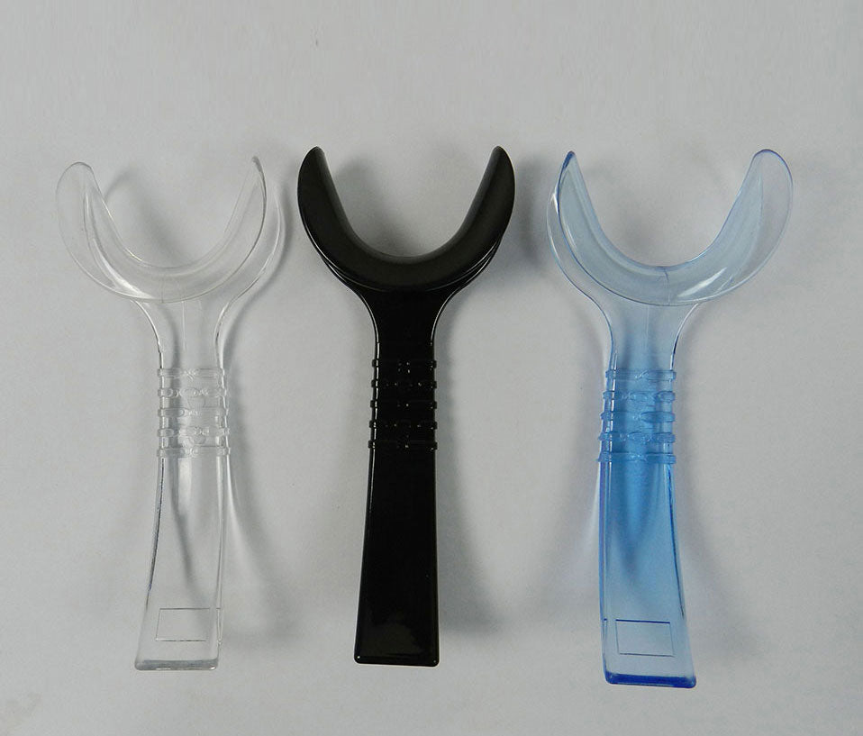 Captain Orthodontics Captain Large Premium Retractor C Type for cheeks and tongue, translucent blue, pack of 10.