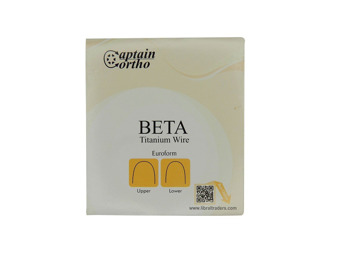 Captain Orthodontics Captain Euroform Beta 3 Titanium Wires CNA Beta 3 TitanMoly size 016 x 022 for lower orthodontic treatment