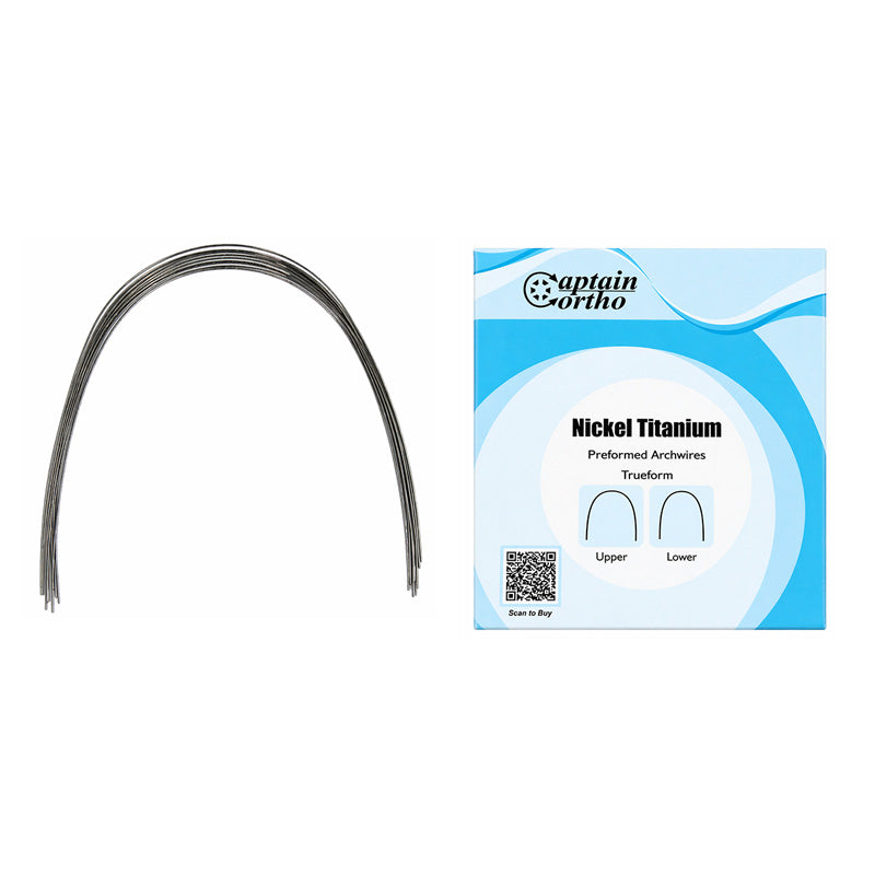 Captain Niti Preformed Damon Compatible Wire for orthodontic Damon braces, designed for precise archwire placement.
