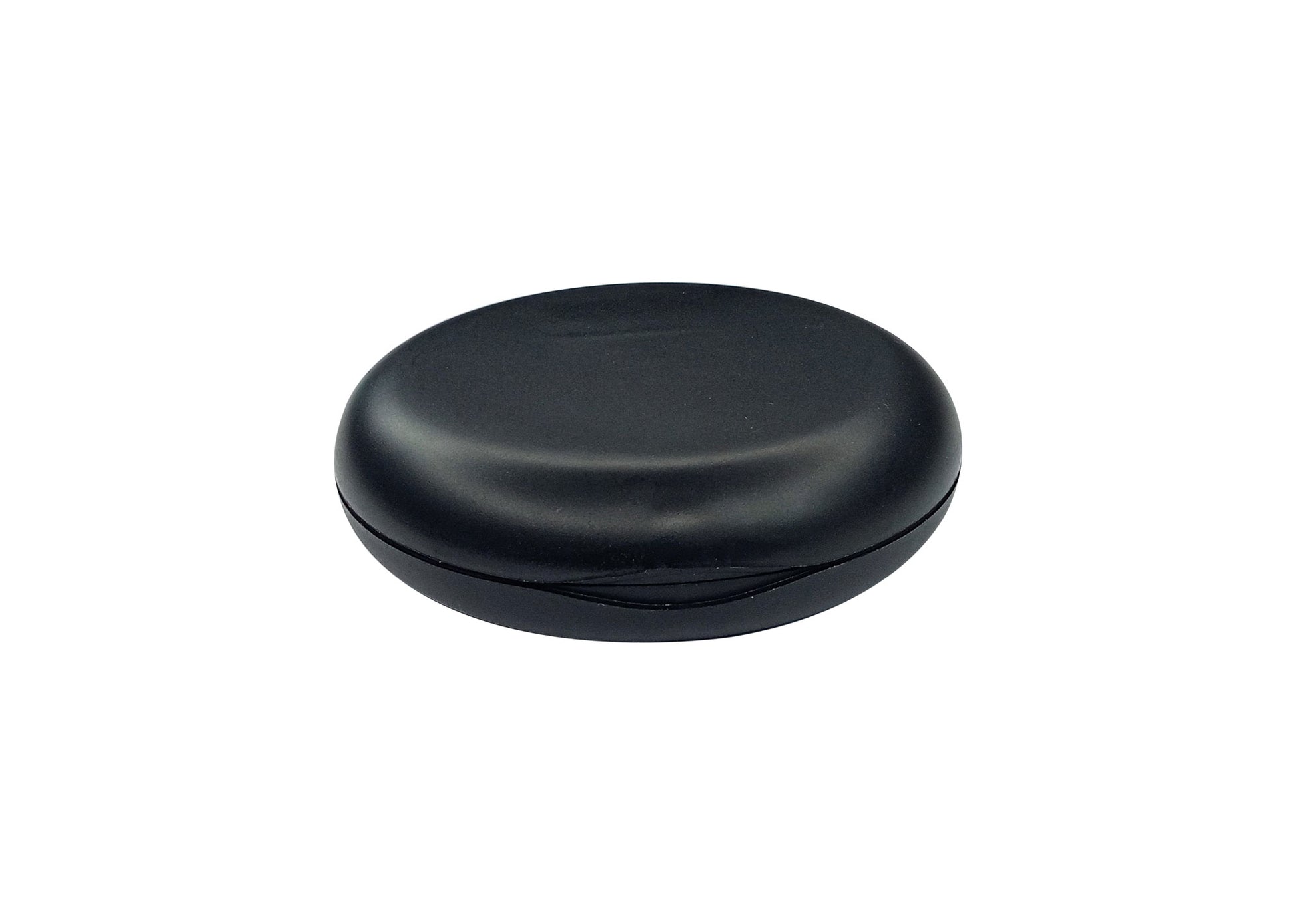 Captain Orthodontics black Captain Slim Aligner Case with silicone layer, compact denture and retainer storage box with secure closure