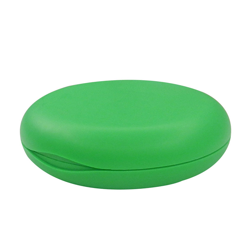 Green Captain Slim Aligner Case with silicone layer by Captain Orthodontics, designed to hold and protect dental aligners.