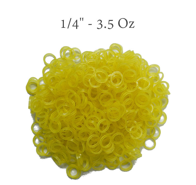 Pink Captain Orthodontics tooth-colored elastics, 3/8 to 3/5 oz, 100-pack, designed for orthodontic treatment.