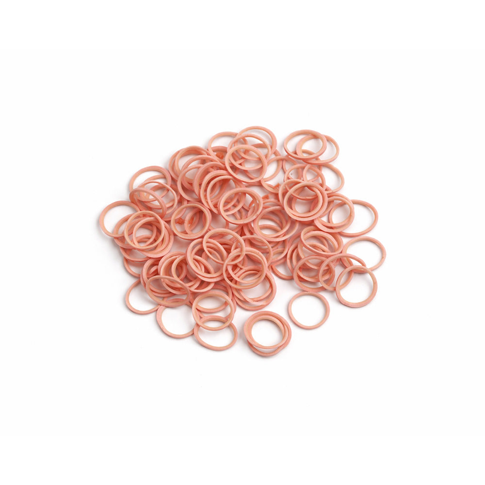 White Captain Colour Elastics by Captain Orthodontics, 1/8 inch, 2 oz, 100 pack for orthodontic use
