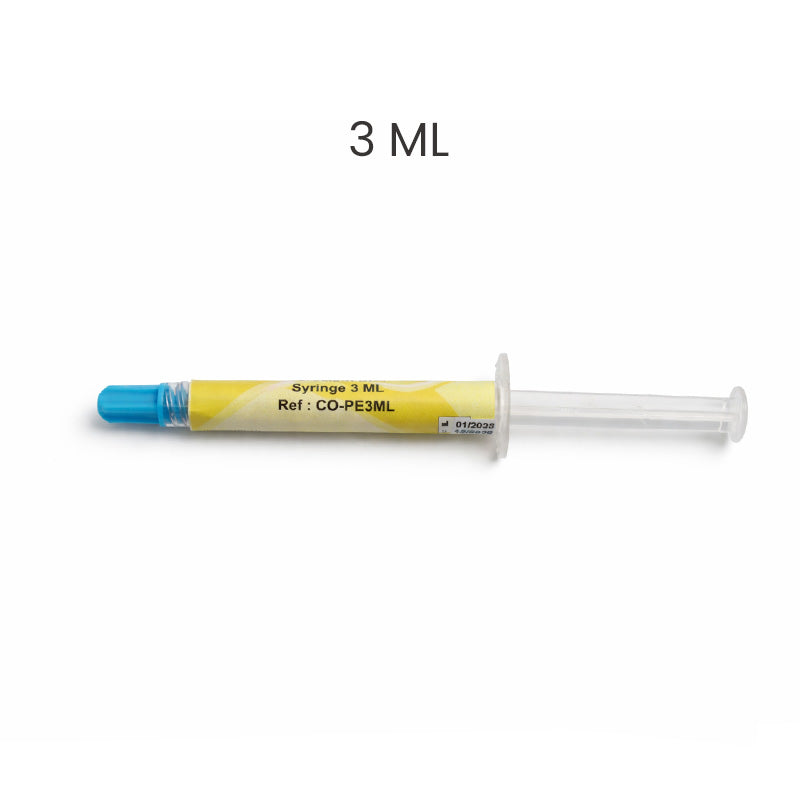 Captain Orthodontics porcelain syringe etch 3ml with tips, used for dental enamel etching in orthodontic procedures.
