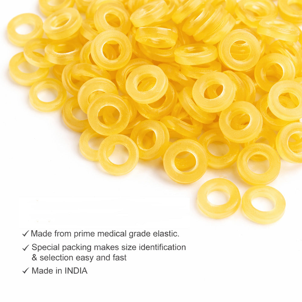 Captain Orthodontics Captain Extraoral Elastics, 8 oz, 100-pack, orthodontic elastics for dental treatment