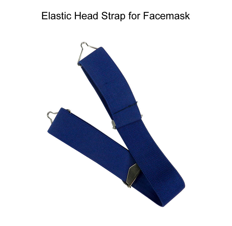 Sky blue Captain Orthodontics Petit Multi Adjustable Facemask with head strap and accessories for orthodontic treatment.