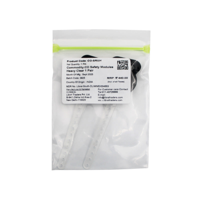Blue Captain Safety Release Module for headgear, designed for medium and heavy forces, by Captain Orthodontics.