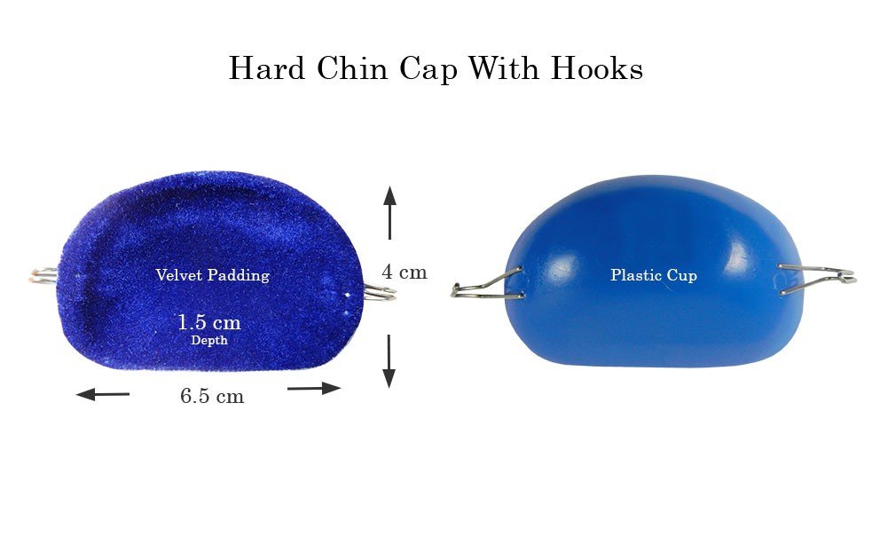 Captain Orthodontics Captain Hard Chin Cap with Hooks, headgear accessory showing adjustable straps and hooks for orthodontic treatment.