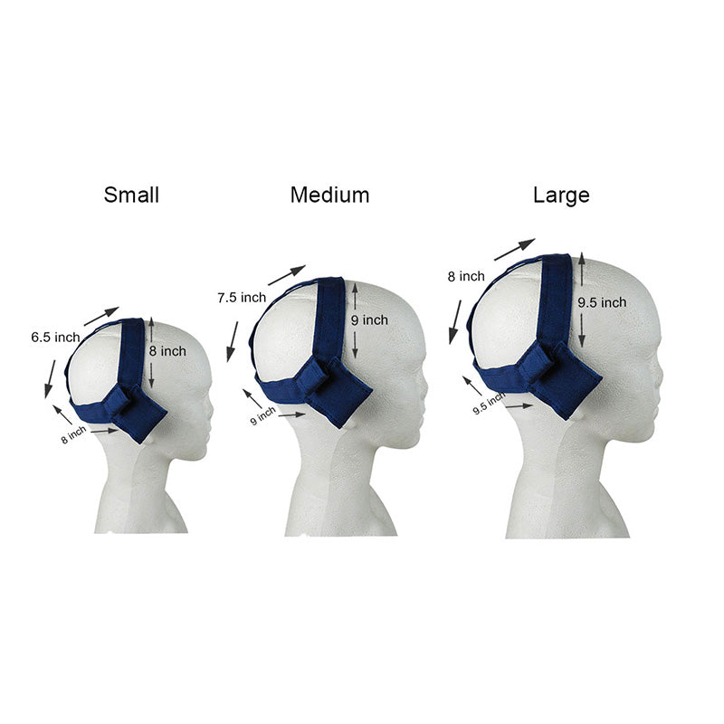 Navy blue Captain Headgear Highpull orthodontic accessory from Captain Orthodontics, designed for orthodontic headgear use.