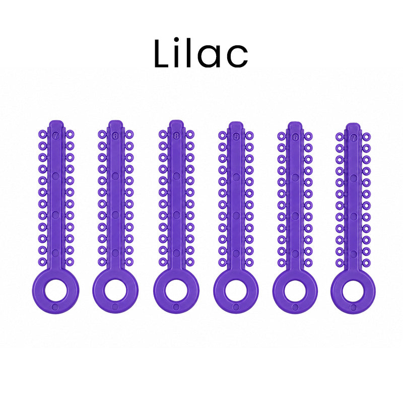 Pearl Captain Orthodontics Ligature Stick Ties for braces, small elastic ties for orthodontic brackets, in a clear plastic package