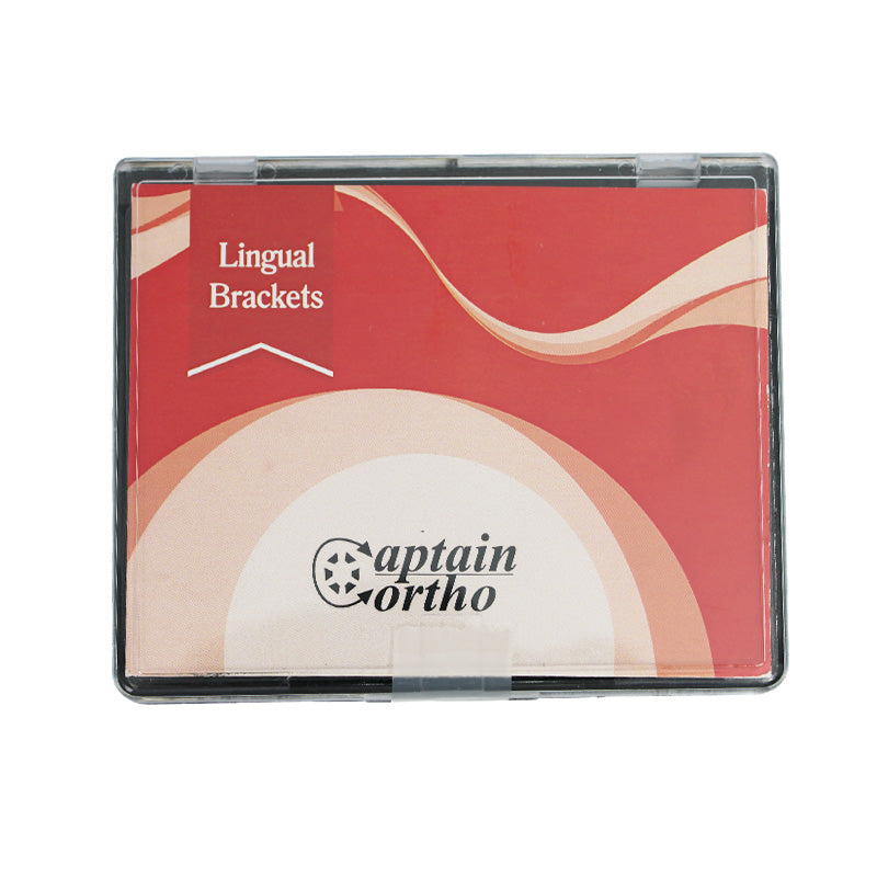 Captain Orthodontics 7th Gen metal lingual brackets kit without slot, orthodontic braces for lingual orthodontic treatment.