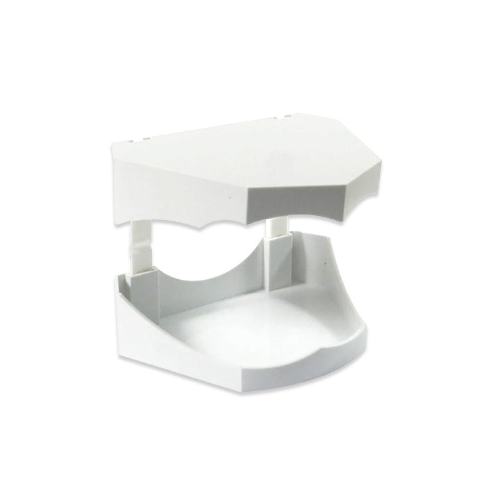 Set of 10 white Captain Plastic Model Bases by Captain Orthodontics, medium size for dental models and orthodontic displays