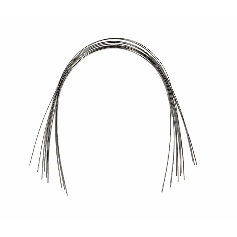 Set of 10 Captain Niti preformed nickel titanium orthodontic wires by Captain Orthodontics, shown in a pack.