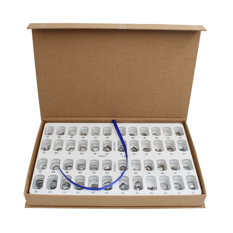 Captain Orthodontics Captain Plain Band Starter Kit with preformed molar bands for orthodontic treatment.