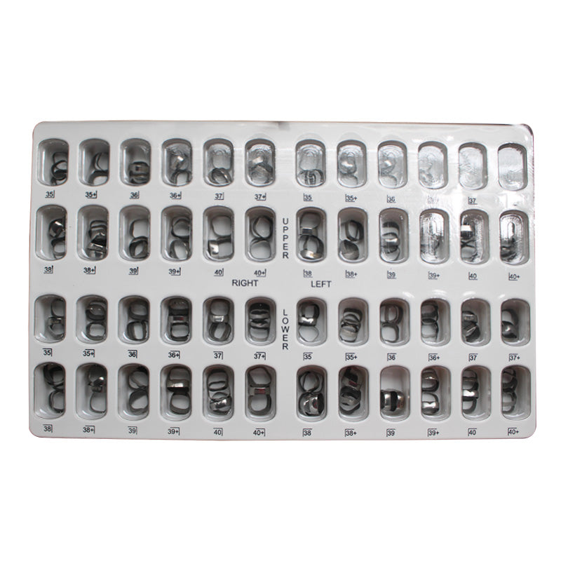 Captain Orthodontics Captain Plain Band Starter Kit with preformed molar bands for orthodontic treatment.