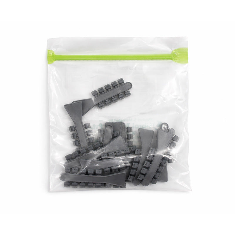 Clear Captain Rotation Wedges from Captain Orthodontics, designed for precise tooth rotation in orthodontic treatment.