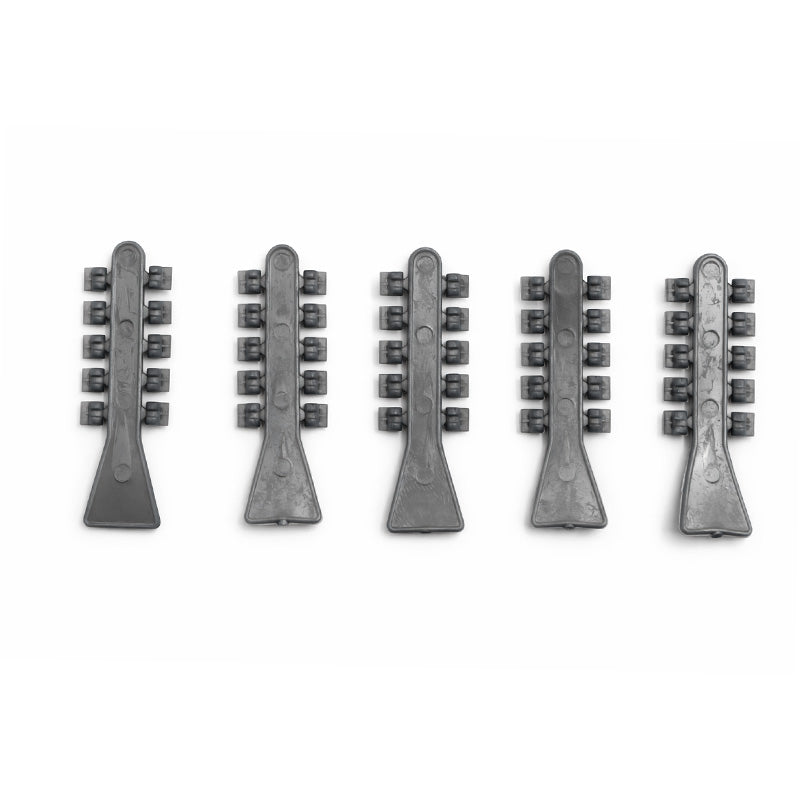 Clear Captain Rotation Wedges by Captain Orthodontics shown in a close-up, designed for precise orthodontic rotation correction.