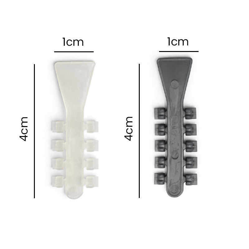 Clear Captain Rotation Wedges by Captain Orthodontics, designed to assist with tooth rotation and alignment.